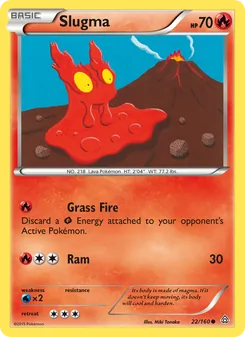 Slugma card from Primal Clash, number 22/160
