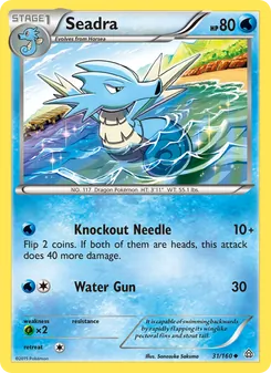 Seadra card from Primal Clash, number 31/160