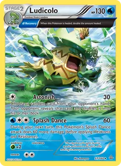 Ludicolo card from Primal Clash, number 37/160