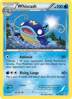 Whiscash card from Primal Clash, number 40/160