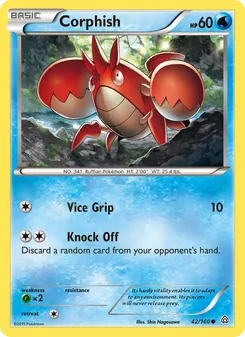 Corphish card from Primal Clash, number 42/160