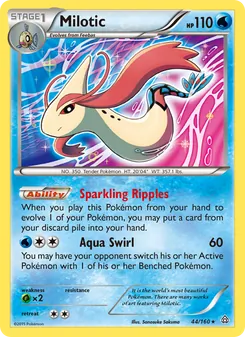 Milotic card from Primal Clash, number 44/160