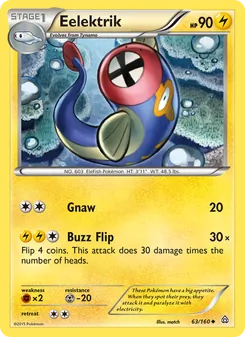 Eelektrik card from Primal Clash, number 63/160