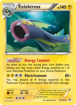 Eelektross card from Primal Clash, number 65/160