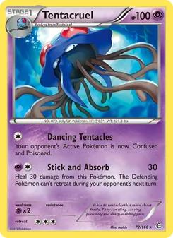 Tentacruel card from Primal Clash, number 72/160