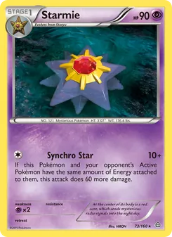 Starmie card from Primal Clash, number 73/160