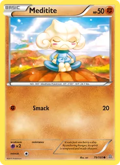 Meditite card from Primal Clash, number 79/160