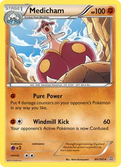 Medicham card from Primal Clash, number 80/160