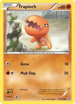 Trapinch card from Primal Clash, number 82/160