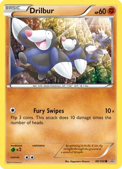 Drilbur card from Primal Clash, number 89/160
