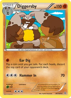 Diggersby card from Primal Clash, number 90/160