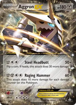 Aggron EX card from Primal Clash, number 93/160