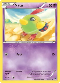 Natu card from Roaring Skies, number 27/108