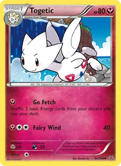 Togetic card from Roaring Skies, number 44/108