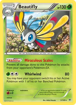 Beautifly card from Roaring Skies, number 5/108