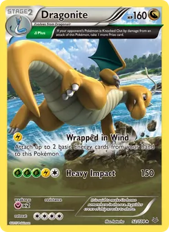 Dragonite card from Roaring Skies, number 52/108