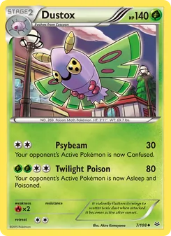 Dustox card from Roaring Skies, number 7/108