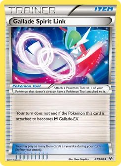 Gallade Spirit Link card from Roaring Skies, number 83/108