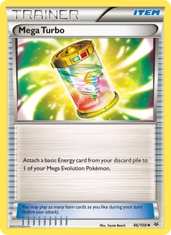 Mega Turbo card from Roaring Skies, number 86/108