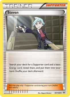 Steven card from Roaring Skies, number 90/108