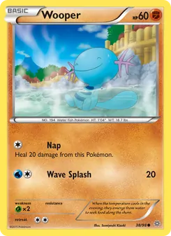 Wooper card from Ancient Origins, number 38/98