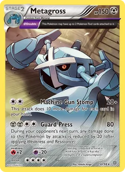 Metagross card from Ancient Origins, number 50/98