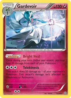 Gardevoir card from Ancient Origins, number 54/98