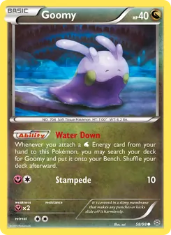 Goomy card from Ancient Origins, number 58/98