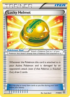 Lucky Helmet card from Ancient Origins, number 77/98