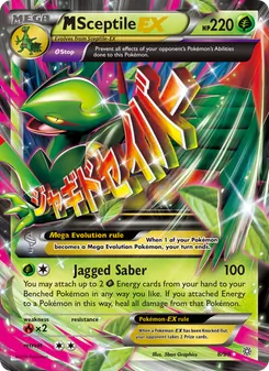 M Sceptile EX card from Ancient Origins, number 8/98