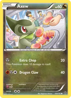 Axew card from BREAKthrough, number 109/162