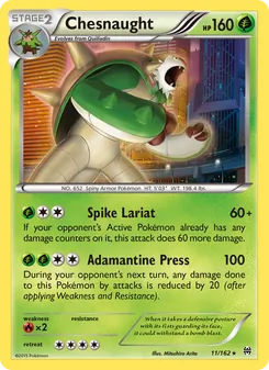 Chesnaught card from BREAKthrough, number 11/162