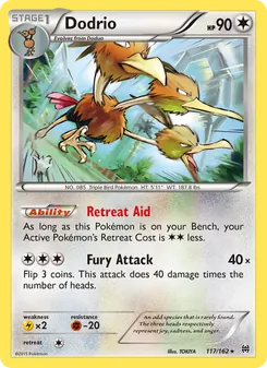 Dodrio card from BREAKthrough, number 117/162