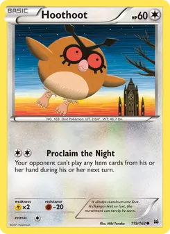 Hoothoot card from BREAKthrough, number 119/162