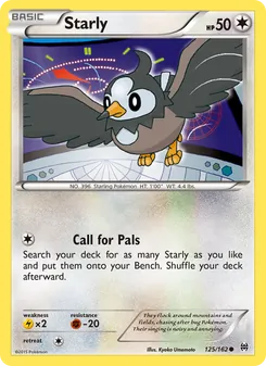 Starly card from BREAKthrough, number 125/162