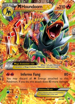 M Houndoom EX card from BREAKthrough, number 22/162
