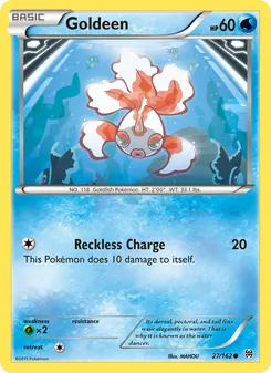 Goldeen card from BREAKthrough, number 27/162