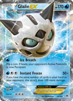Glalie EX card from BREAKthrough, number 34/162