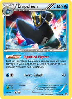 Empoleon card from BREAKthrough, number 38/162