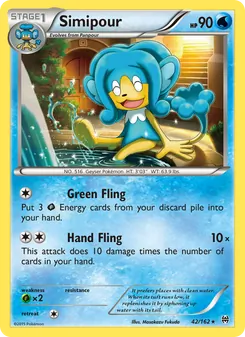 Simipour card from BREAKthrough, number 42/162