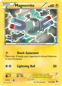 Magnemite card from BREAKthrough, number 52/162