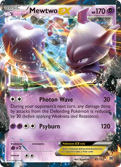 Mewtwo EX card from BREAKthrough, number 61/162