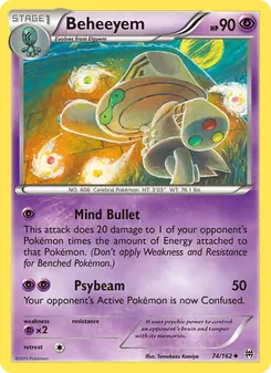 Beheeyem card from BREAKthrough, number 74/162
