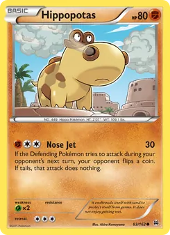Hippopotas card from BREAKthrough, number 83/162