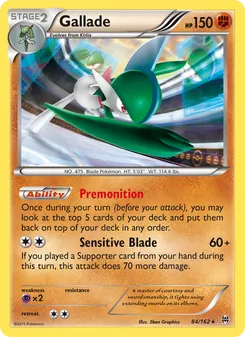 Gallade card from BREAKthrough, number 84/162
