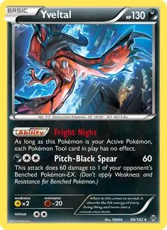 Yveltal card from BREAKthrough, number 94/162