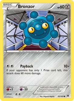 Bronzor card from BREAKthrough, number 95/162