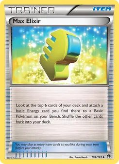 Max Elixir card from BREAKpoint, number 102/122