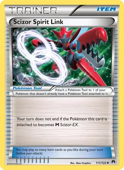 Scizor Spirit Link card from BREAKpoint, number 111/122