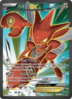 Scizor EX card from BREAKpoint, number 119/122